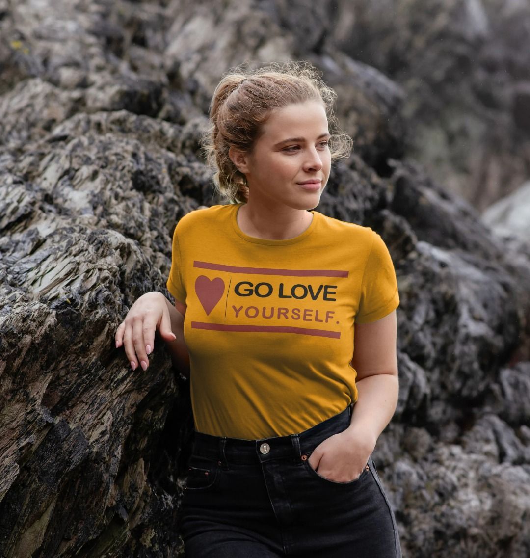 GO LOVE YOURSELF WOMENS CREW NECK T-SHIRT