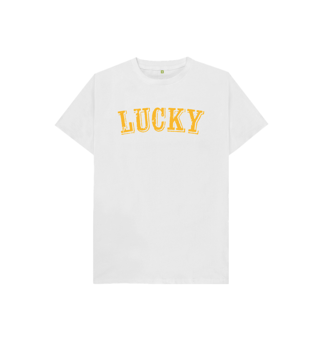 White CHILDREN'S BE LUCKY T-SHIRT IN NEW YORK TAXI YELLOW