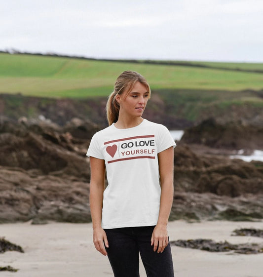 GO LOVE YOURSELF WOMENS CREW NECK T-SHIRT